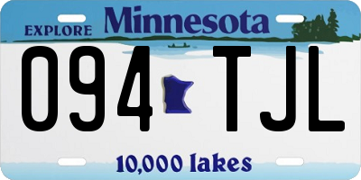 MN license plate 094TJL