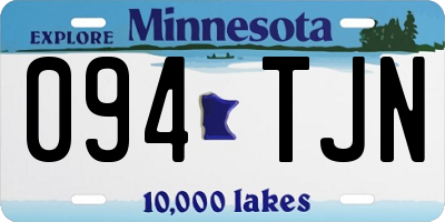 MN license plate 094TJN