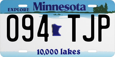 MN license plate 094TJP