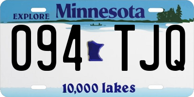 MN license plate 094TJQ