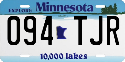 MN license plate 094TJR