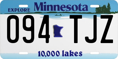 MN license plate 094TJZ