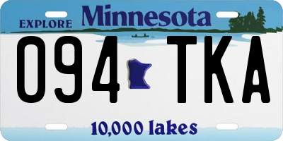 MN license plate 094TKA