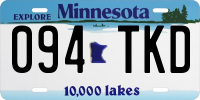 MN license plate 094TKD