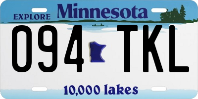 MN license plate 094TKL