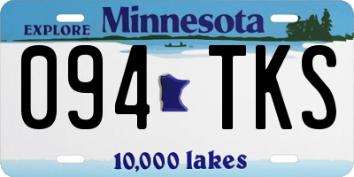 MN license plate 094TKS