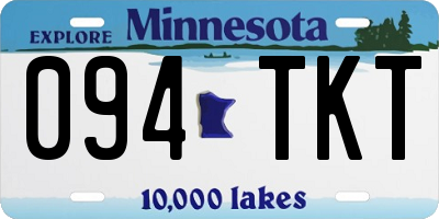 MN license plate 094TKT