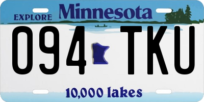 MN license plate 094TKU