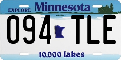 MN license plate 094TLE
