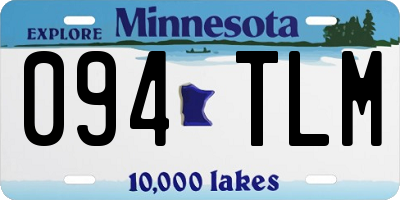 MN license plate 094TLM