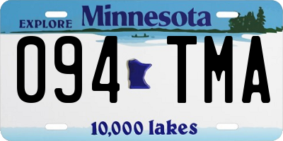 MN license plate 094TMA