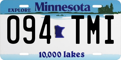 MN license plate 094TMI