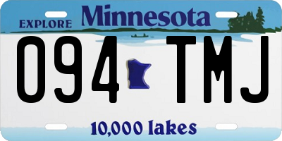 MN license plate 094TMJ