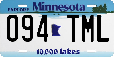 MN license plate 094TML
