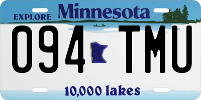 MN license plate 094TMU