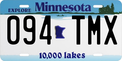 MN license plate 094TMX