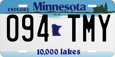 MN license plate 094TMY