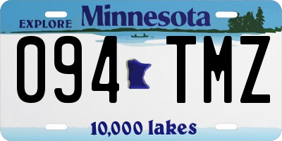 MN license plate 094TMZ