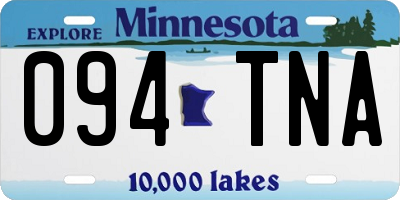 MN license plate 094TNA