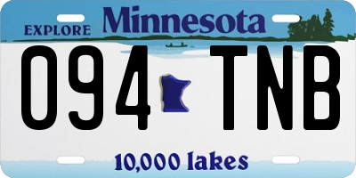 MN license plate 094TNB