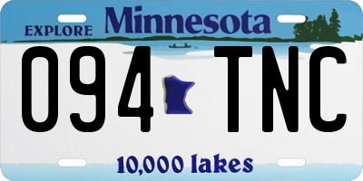 MN license plate 094TNC