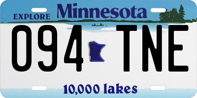 MN license plate 094TNE