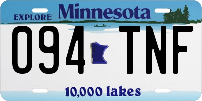 MN license plate 094TNF