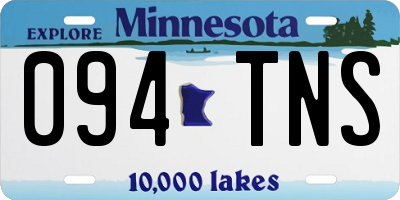 MN license plate 094TNS