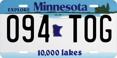 MN license plate 094TOG