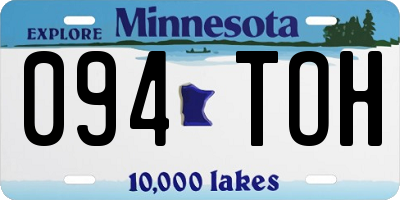 MN license plate 094TOH