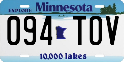 MN license plate 094TOV