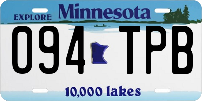 MN license plate 094TPB