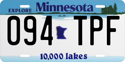 MN license plate 094TPF