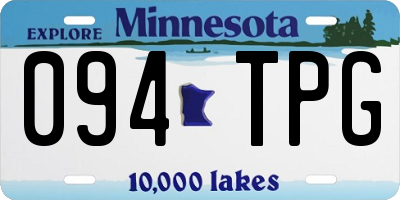 MN license plate 094TPG