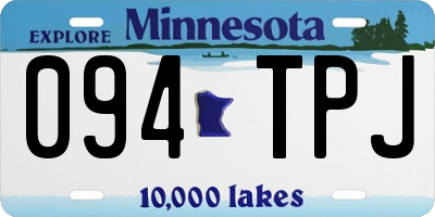 MN license plate 094TPJ