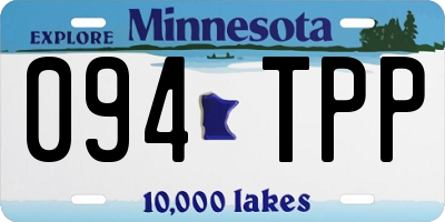 MN license plate 094TPP