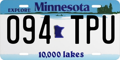 MN license plate 094TPU