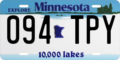 MN license plate 094TPY