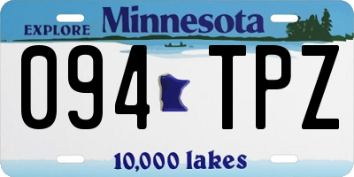 MN license plate 094TPZ