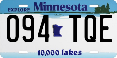 MN license plate 094TQE