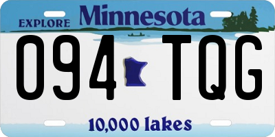 MN license plate 094TQG