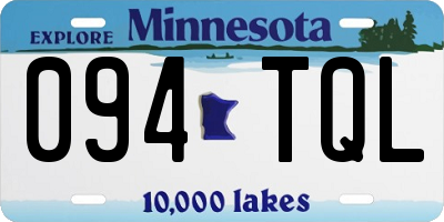 MN license plate 094TQL