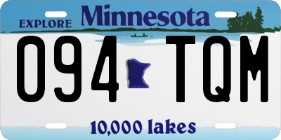 MN license plate 094TQM