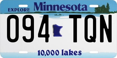 MN license plate 094TQN