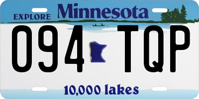 MN license plate 094TQP