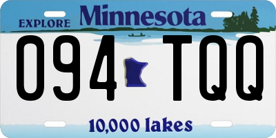 MN license plate 094TQQ