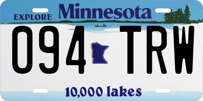 MN license plate 094TRW
