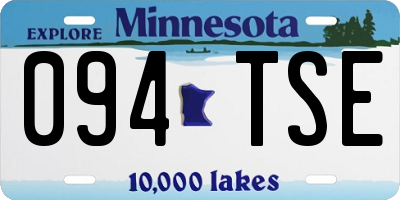 MN license plate 094TSE