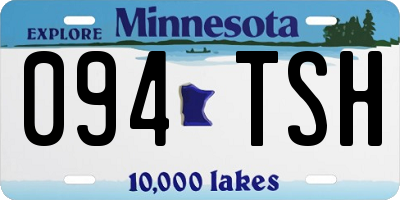 MN license plate 094TSH