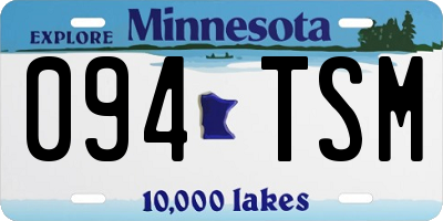 MN license plate 094TSM